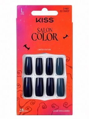 KISS Salon Color Navy Press-On Nail Set